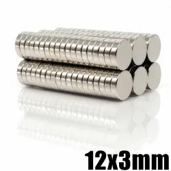 N35 - magnes neodymowy - mocny okrągły krążek - 12mm * 3mmN35