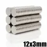 N35 - magnes neodymowy - mocny okrągły krążek - 12mm * 3mmN35