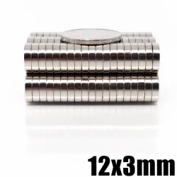 N35 - magnes neodymowy - mocny okrągły krążek - 12mm * 3mmN35