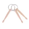 Mini wooden drum sticks - keychainKeyrings