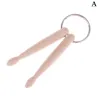 Mini wooden drum sticks - keychainKeyrings