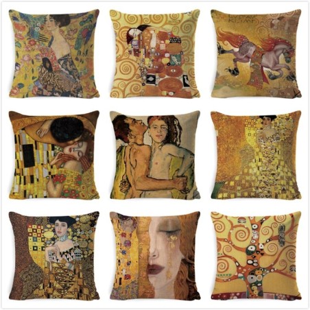 Poszewka dekoracyjna - Obraz Gustava Klimta - 45cm * 45cmPoszewek na poduszki