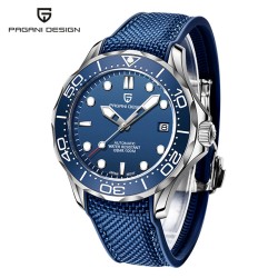 PAGANI DESIGN - modny zegarek automatyczny - nylonowy pasek - niebieskiZegarki