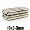 N35 - neodymium magnet - strong round disc - 10mm * 3mm - with 3mm holeN35