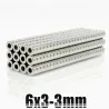 N35 - magnes neodymowy - mocny okrągły krążek - 6mm * 3mm - z otworem 3mmN35