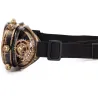 Okrągłe gogle steampunkowe / vintage - wymienne soczewki / metalowa siatkaOkulary Przeciwsłoneczne