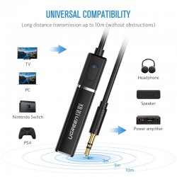 Ugreen - 4.2 for TV headphones PC APTX 3.5mm Aux - Bluetooth 5.0 - adapter - transmitterAudio