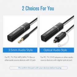 Ugreen - 4.2 for TV headphones PC APTX 3.5mm Aux - Bluetooth 5.0 - adapter - transmitterAudio