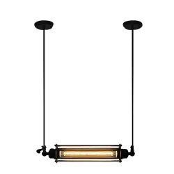 Styl industrialny - żelazna lampa sufitowa w stylu vintageŚwiatła sufitowe