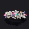 Colorful crystal hair clip - flowers / butterfliesHair clips