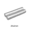 N35 - magnes neodymowy - mocny okrągły krążek - 20mm * 2mm - 10 sztukN35