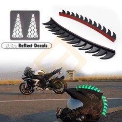 Motorcycle helmet decoration - reflective spikesMotorbike parts