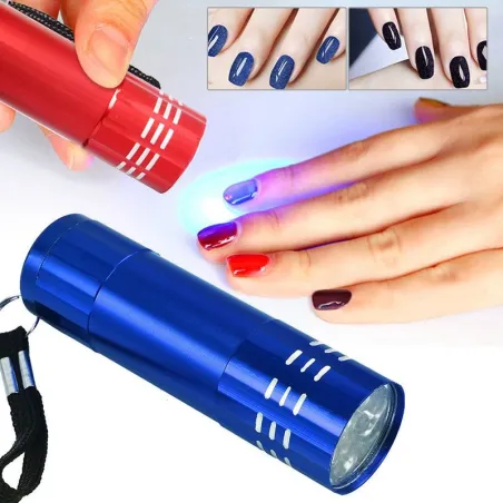9 LED - latarka UV - szybka mini suszarka do paznokciSuszarka do paznokci