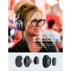 COWIN E9 - wireless Bluetooth headphones - with microphone - hybrid active noise cancellingEar- & Headphones