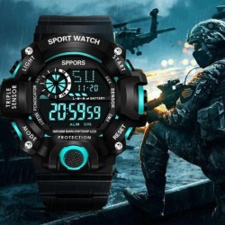 Sportowy zegarek wojskowy - świecący - wodoodpornyZegarki