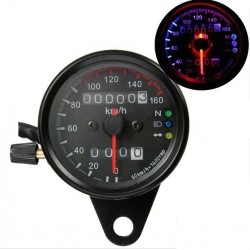 Universal motorcycle odometer - dual speedometer - gauge - LED - KM/HInstruments