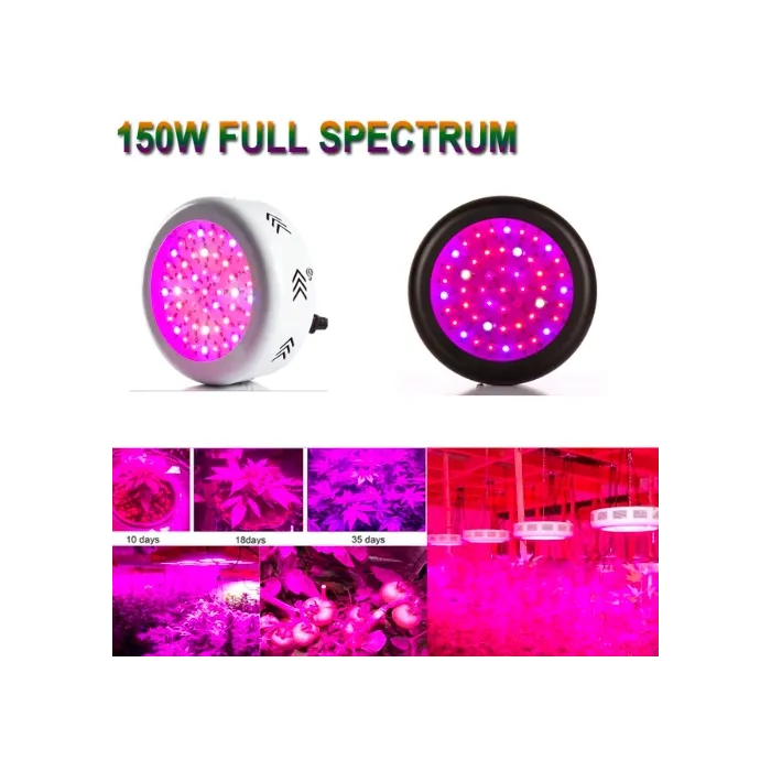 Oświetlenie do uprawy roślin - LED - lampa UFO - pełne spektrum - hydroponiczne - 150WLampa Wzrostu