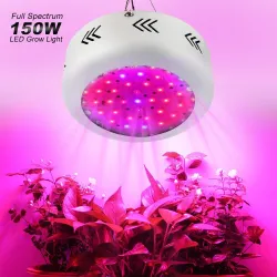 Oświetlenie do uprawy roślin - LED - lampa UFO - pełne spektrum - hydroponiczne - 150WLampa Wzrostu