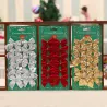 Decorative Christmas tree bowknots - 12 piecesChristmas