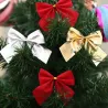 Decorative Christmas tree bowknots - 12 piecesChristmas