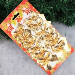Ozdobne kokardki choinkowe - 12 sztukŚwięta Bożego Narodzenia