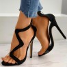 Sexy high heel sandals - transparent - snake shaped designSandals
