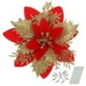 Brokatowe różyczki - ozdoba choinkowa - 12 sztukŚwięta Bożego Narodzenia