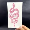 Temporary tattoo - sticker - red snakeStickers