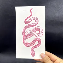 Temporary tattoo - sticker - red snakeStickers