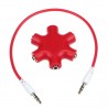 Rozdzielacz audio jack 3,5 mm - 1 do 5Kable