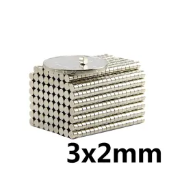 N35 - magnes neodymowy - mocny krążek - 3mm * 2mm - 100 sztukN35