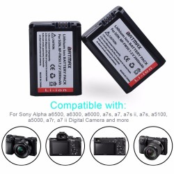 2000mAh NP-FW50 bateria do aparatu NP FW50 - LCD podwójna ładowarka USB - do Sony Alpha a6500 a6300 a6000 - 2 sztukiAkumulato...