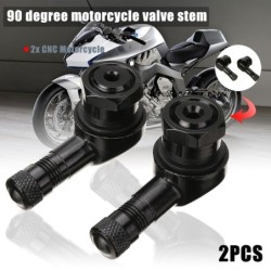 Zawór powietrza do motocykla - zaślepka - kąt 90 stopni - stop aluminium - 2 sztukiMotocykl