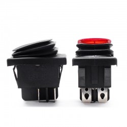 4 Pin DPST - T85 - car / boat toggle - rocker switch with LED - waterproofSwitches