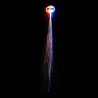 Glowing hair - hairpin with colorful luminous LED stringsWigs
