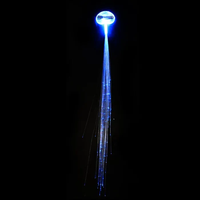 Glowing hair - hairpin with colorful luminous LED stringsWigs