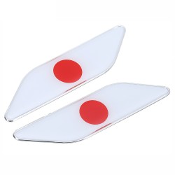 Metal car sticker - Japan flag - 2 piecesStickers