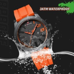 NAVIFORCE - sportowy zegarek kwarcowy - wodoodporny - silikonowy pasek - wodoodpornyZegarki