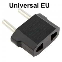 US flat plug to EU round plug - adapter - travel plugPlugs