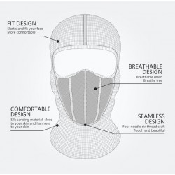 Motocyklowa maska pełnotwarzowa - kominiarka - taktyczna / airsoft / paintballOdzież ochronna