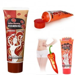 Hot chili / caffeine - slimming / anti-cellulite / fat burning gel - cream - 85 ml - 2 piecesMassage