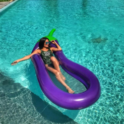 Inflatable eggplant - pool floatSwimming