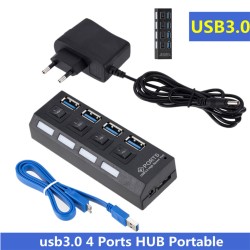 HUB 4-portowy - USB 3.0 - rozdzielaczHuby