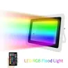 Naświetlacz LED RGB - zewnętrzny reflektor - pilot - wodoodporny - 220V / 110V - 20W - 30W - 50W - 100WReflektory