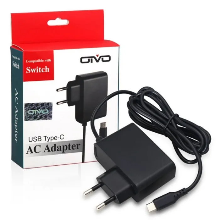Zasilacz ABS 2,4A - ładowarka do Nintendo Switch NS - wtyczka EUSwitch