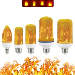 Lampa z efektem płomienia ognia - żarówka LEDE14
