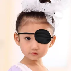 Czarna opaska na oko - styl piracki - Halloween / maskaradyMaski