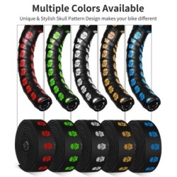 Reflective bicycle handlebar tape - anti-slip - with bar plugsBicycle