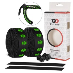 Reflective bicycle handlebar tape - anti-slip - with bar plugsBicycle