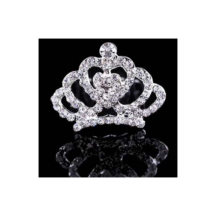 Crystal crown tiara - hair clipHair clips